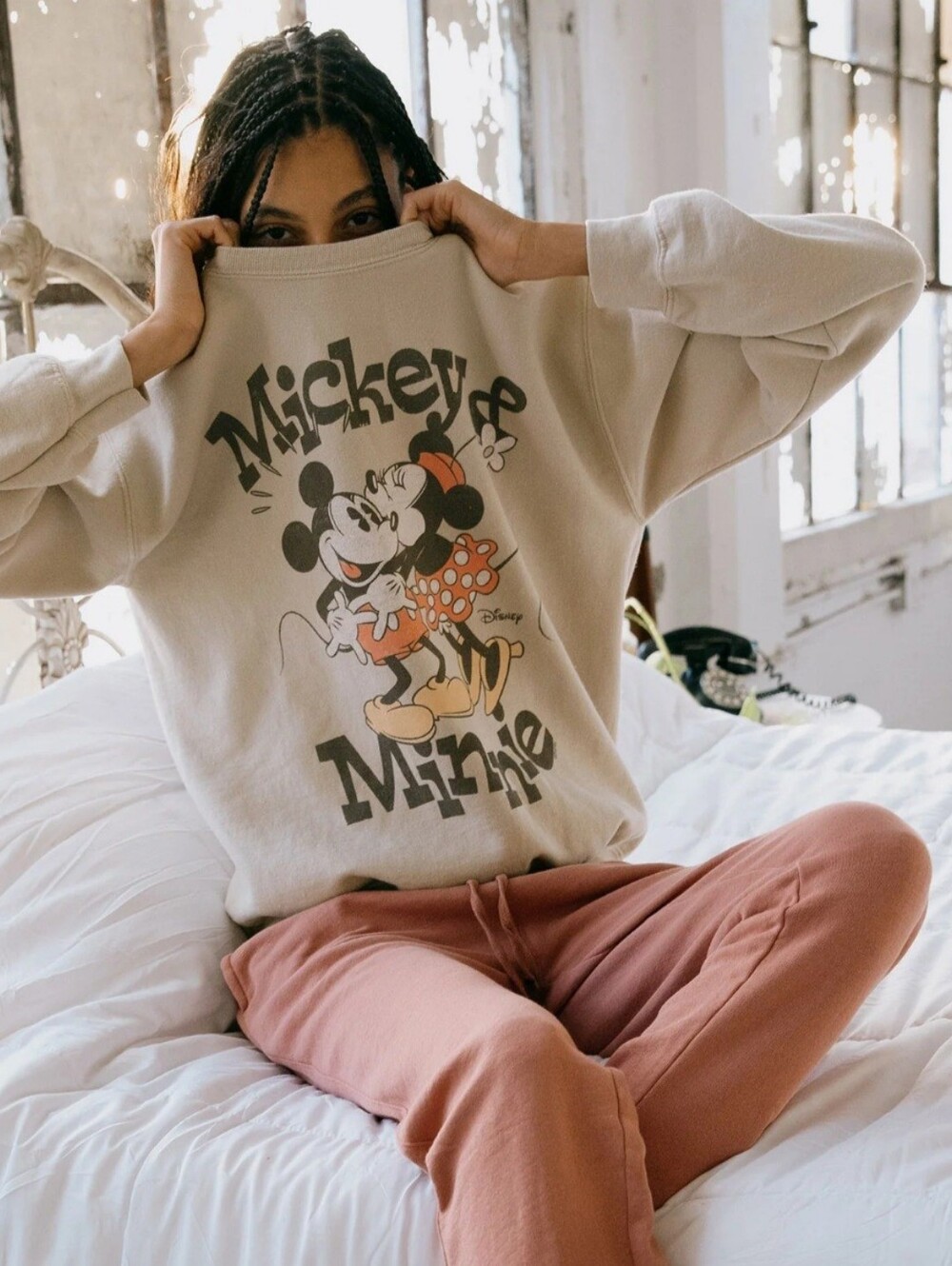 Junk Food Mickey & Minnie Crewneck